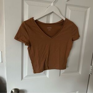 Brown Cropped Top